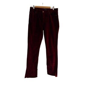 Fidelity 'Stevie' Velvet Jean - 31, Merlot